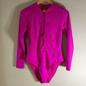 Good American Long Sleeve Swim Suit